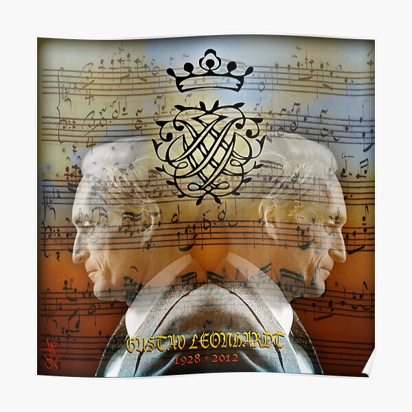 "IN MEMORIAM" . GUSTAV LEONHARDT Poster