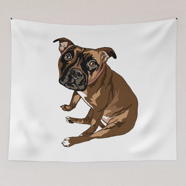 Item preview, Avery the Boxer Pug Cross designed and sold by Quick Brown Fox Canada.
