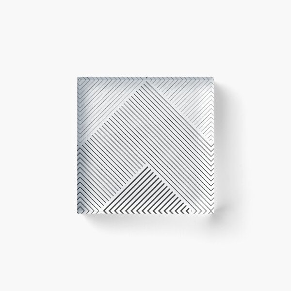 Item preview, Geometric Black and White Line Pattern designed and sold by millamix.