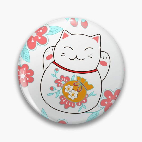 Item preview,  Cats maneki neko and Sakura flowers designed and sold by Drozdova.