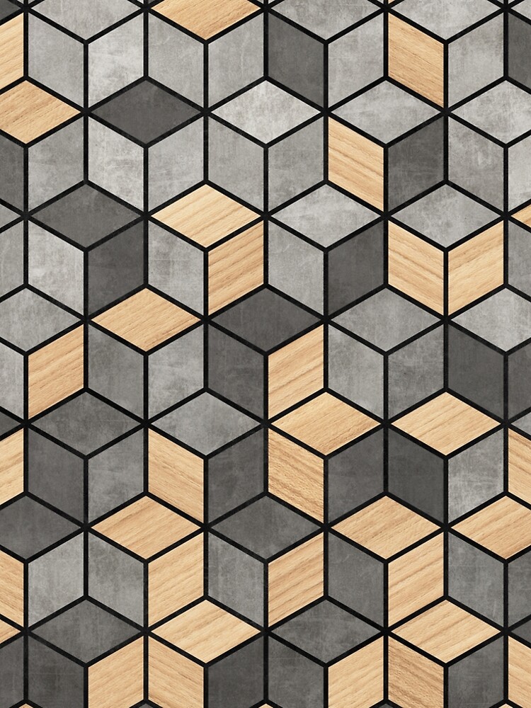 Concrete and Wood Cubes by ZoltanRatko