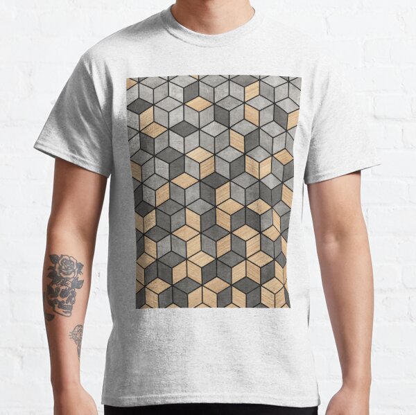Concrete and Wood Cubes Classic T-Shirt