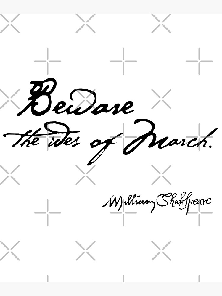 Thumbnail 5 of 5, Tote Bag, Beware the Ides of March Quote designed and sold by Styled Vintage.