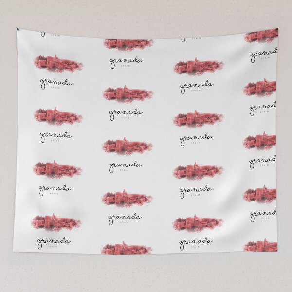 Item preview, GRANADA SPAIN MINIMALIST DESIGN WATERCOLOUR VISIT SPAIN designed and sold by Tropical Blood.