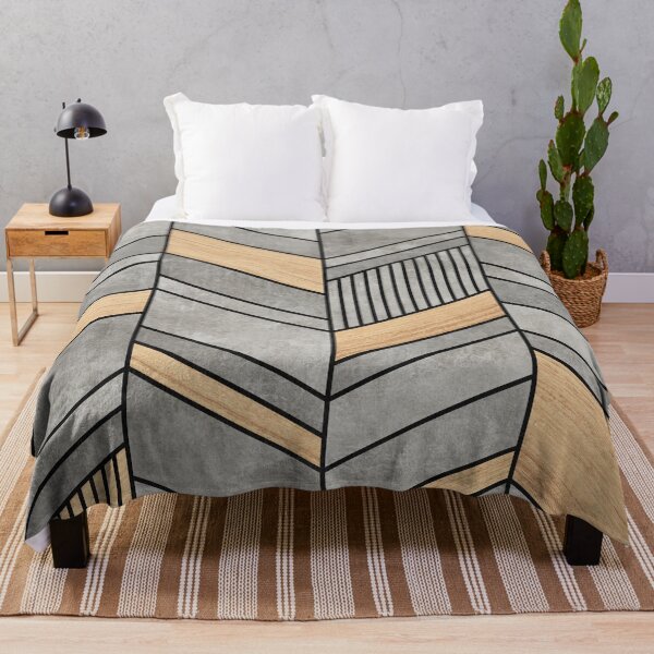 Item preview, Abstract Chevron Pattern - Concrete and Wood designed and sold by Zoltan Ratko.