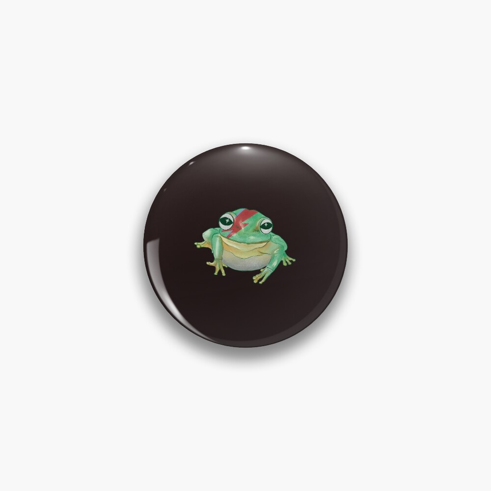 David Bowie Frog David Bowie Pin | Redbubble