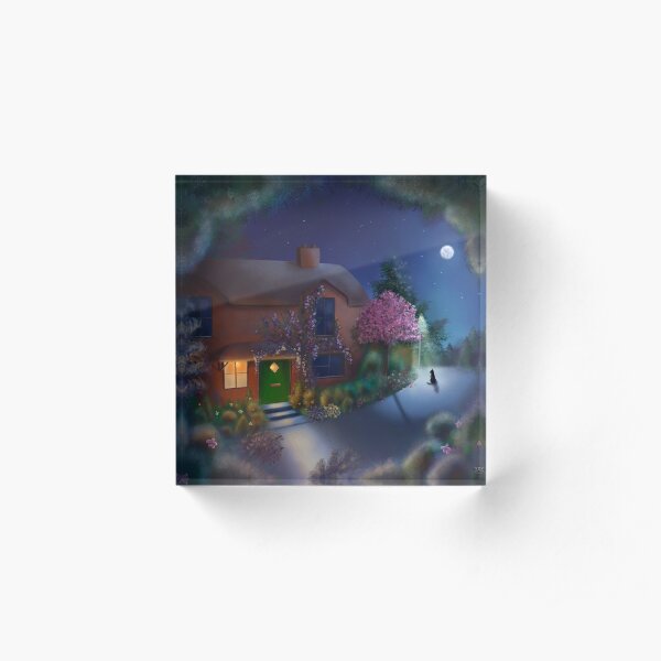 Whitegrove Cottage Acrylic Block