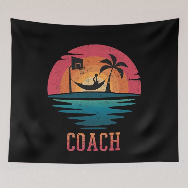 Item preview, funny basketball coach gift lazy sunset hammock designed and sold by COURT-VISION.