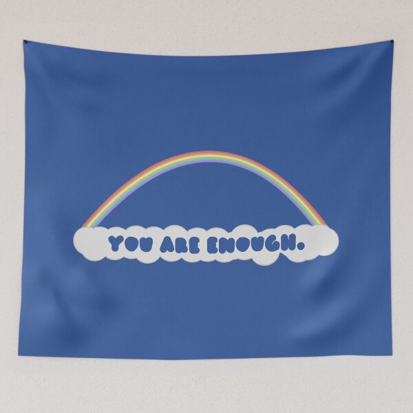Item preview, Rainbow Positivity: Enough (Transparent Text)  designed and sold by SimplyPride.