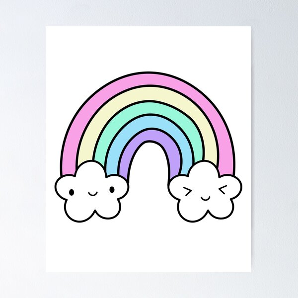 Free: Tumblr Cloud Rainbow Cute - Cute Things To Draw 