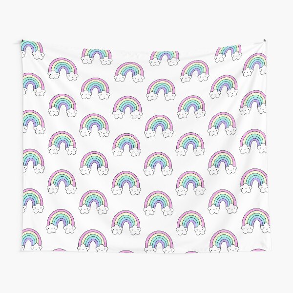 Pastel discount rainbow tapestry