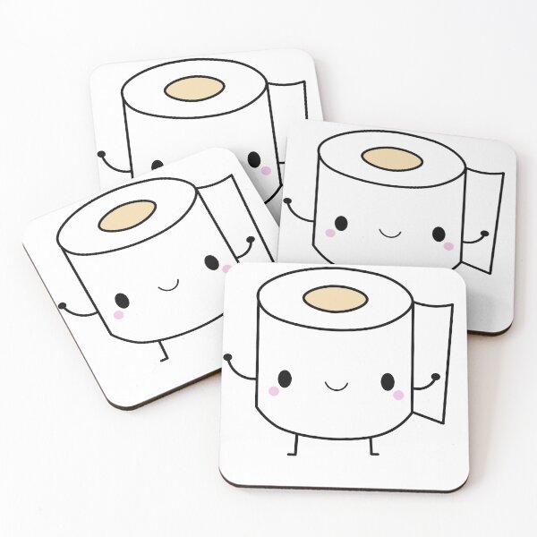 Item preview, Super Toilet Paper Man! Kawaii Funny Bathroom Gift Idea designed and sold by mariekawaii.