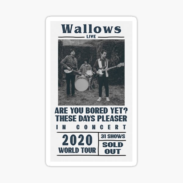 Wallows Beatles style poster Sticker