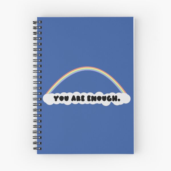 Item preview, Rainbow Positivity: Enough (Black Text)  designed and sold by SimplyPride.
