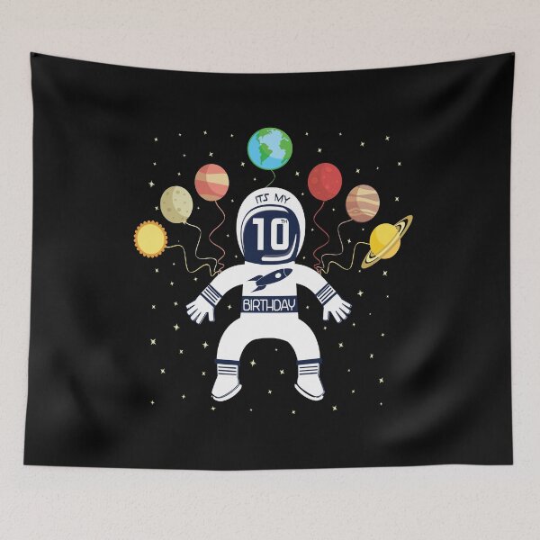 Item preview, It's My 10th Birthday Astronaut 10 Years Old Space Theme design designed and sold by Grabitees.
