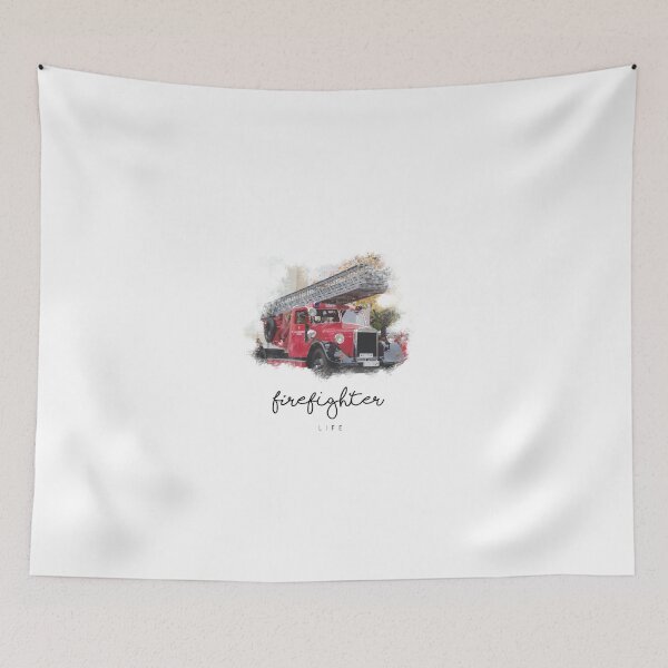 Item preview, Firefighter life - fire truck - USA firefighter  designed and sold by Tropical Blood.