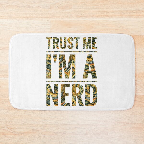 Item preview, Trust Me I'm a Nerd - Hypnotic Orange designed and sold by gphotobox.