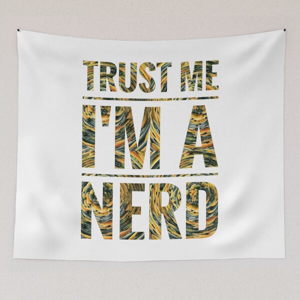 Item preview, Trust Me I'm a Nerd - Hypnotic Orange designed and sold by gphotobox.