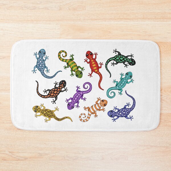 Item preview, many cute Lizards / Gecko white Background designed and sold by Pezi-Creation.