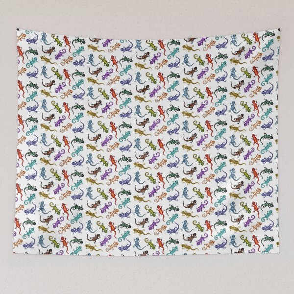 Item preview, many cute Lizards / Gecko white Background designed and sold by Pezi-Creation.