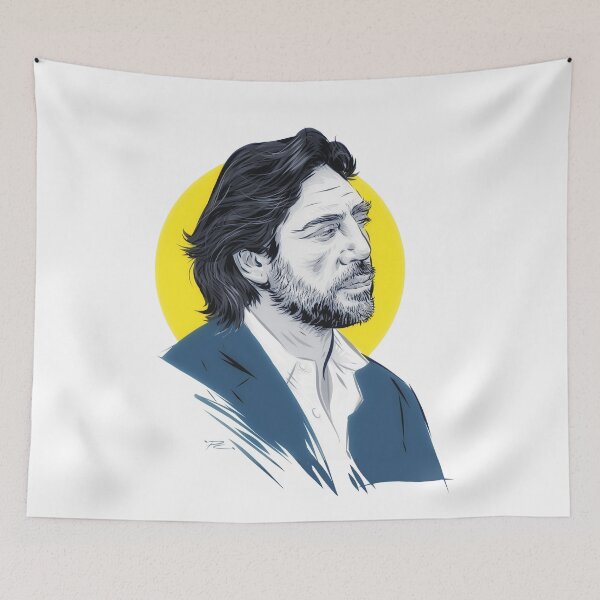 Item preview, Javier Bardem - An illustration by Paul Cemmick designed and sold by TIGERDAVER.