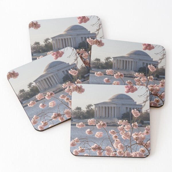 Item preview, Portrait View Jefferson Memorial Framed by Cherry Blossoms designed and sold by Joy Goldman.