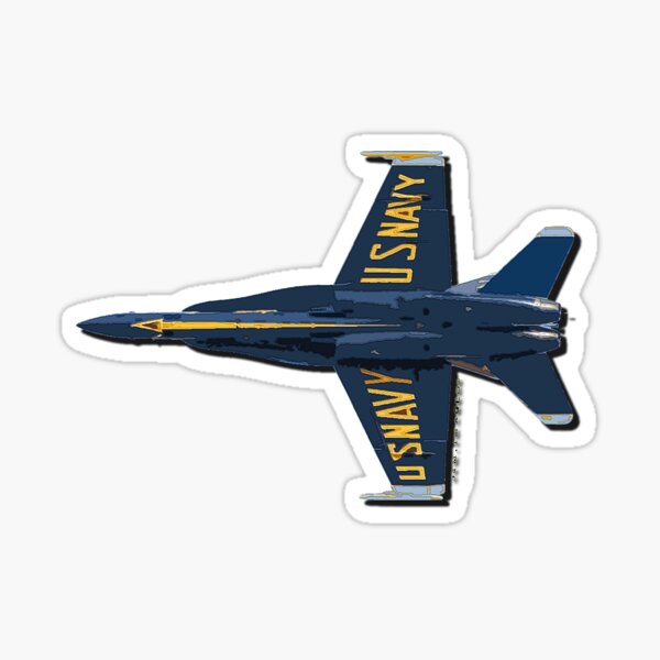 Blue Angel F-18 Sticker