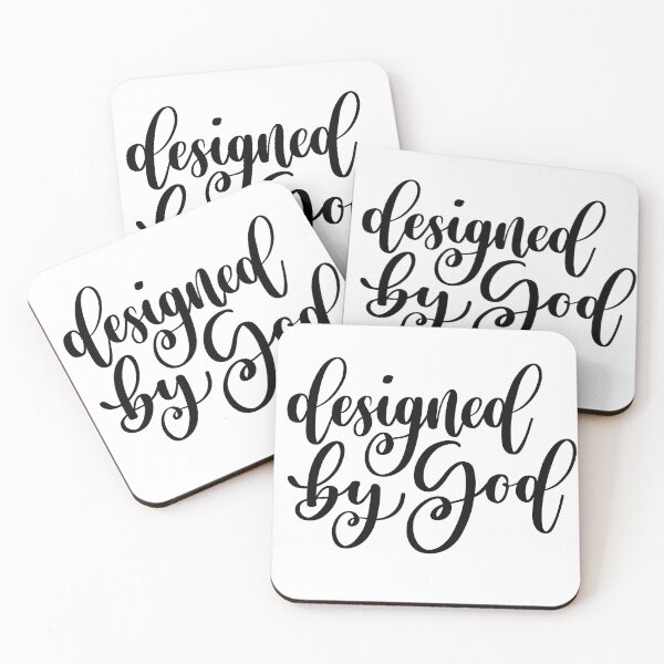 Item preview, Designed by God lettering black and white designed and sold by PearlOfGod.