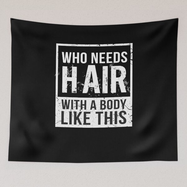 Item preview, Who Needs Hair Bald Head Baldy Hair Little Hair designed and sold by MooonTees.