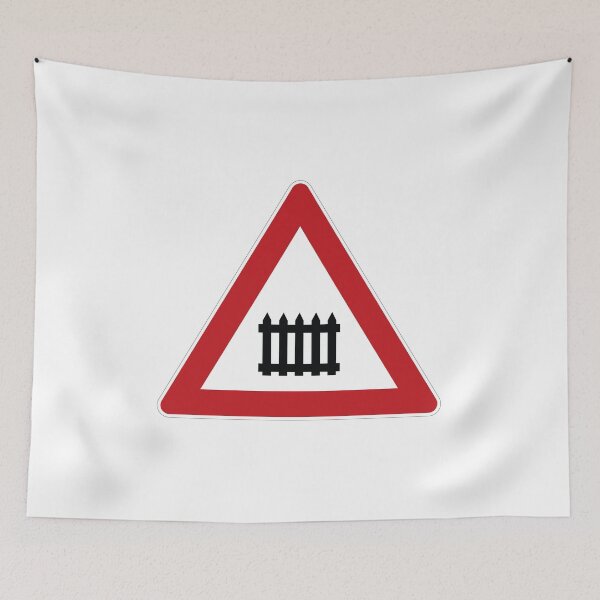 Item preview, Restricted level crossing traffic sign designed and sold by Alltag in Deutschland.