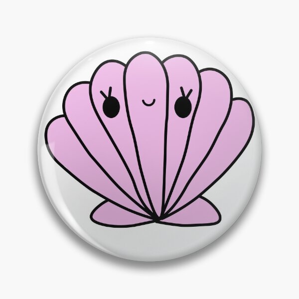 Item preview, Kawaii Shell in Pink Cute Beachy Design  designed and sold by mariekawaii.