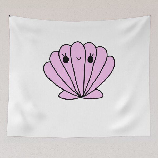 Item preview, Kawaii Shell in Pink Cute Beachy Design  designed and sold by mariekawaii.