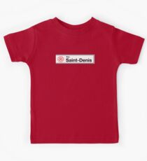 Rue Saint-Denis, Montreal Street Sign, Canada Kids Tee