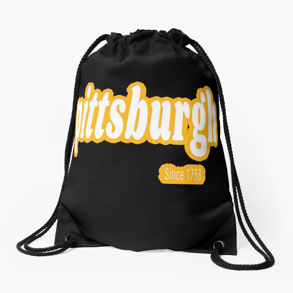 Pittsburgh Since 1758 Retro 2 Shirts Stickers Gifts Drawstring Bag