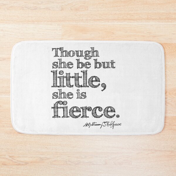 Item preview, Shakespeare Little But Fierce Grunge Sketch Quote designed and sold by Styled Vintage.