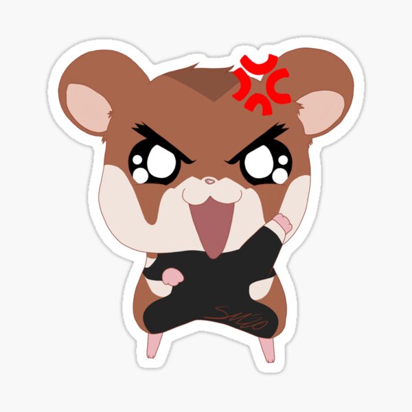 Feisty Hamster Single Sticker