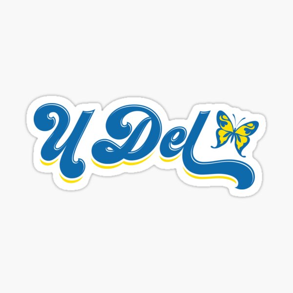 U Del Butterfly Sticker