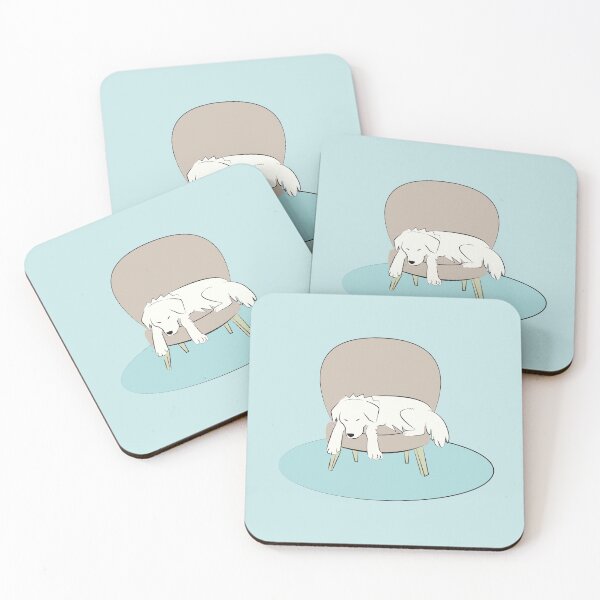 Item preview, Great Pyrenees Goes Splat - Great Pyrenees Gifts, Great Pyrenees Stickers, Great Pyrenees Mugs designed and sold by caroleighdeneen.