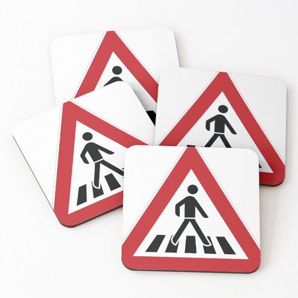 Item preview, Pedestrian crossing zebra crossing traffic sign designed and sold by Alltag in Deutschland.