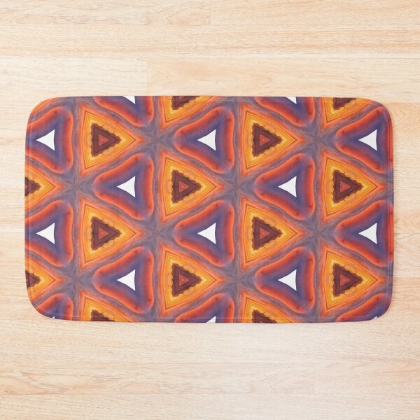 Item preview, Watery white, blue and orange triangles by Code03 designed and sold by Code03.