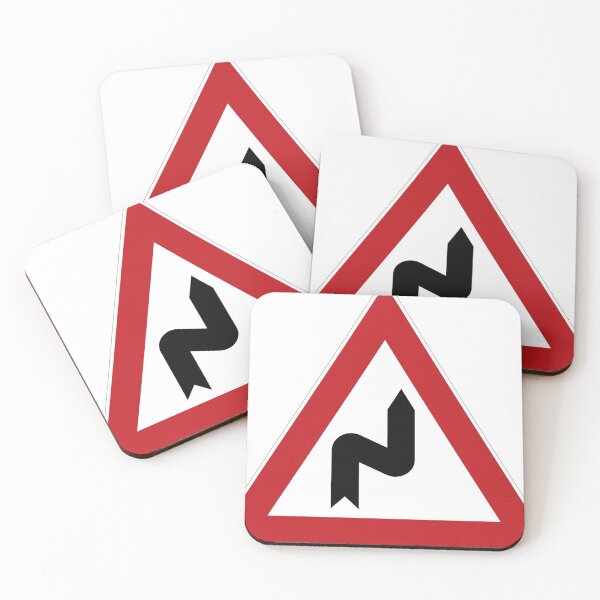Item preview, Double curve traffic sign designed and sold by Alltag in Deutschland.