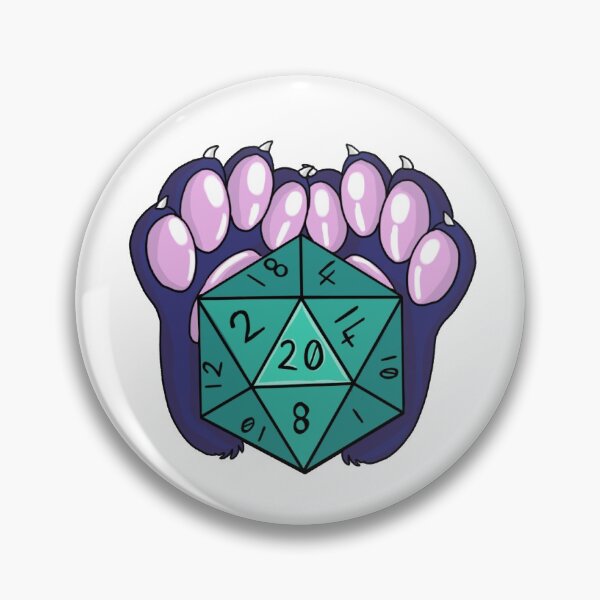 Item preview, Critical Hit - D20 Paw Design - Dark Blue + Teal designed and sold by TookFluff.