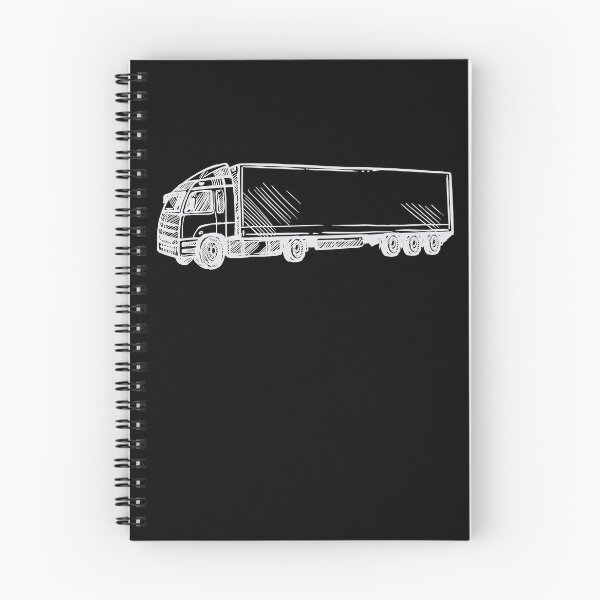 Item preview, Truck driver silhouette / drawing white designed and sold by Mohja-Design.