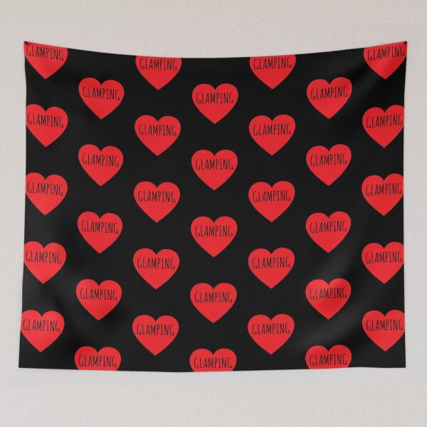 Item preview, I Love Glamping Heart designed and sold by Vanover Designs.
