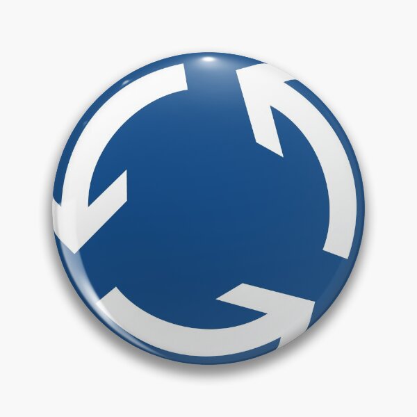 Item preview, Roundabout traffic sign designed and sold by Alltag in Deutschland.
