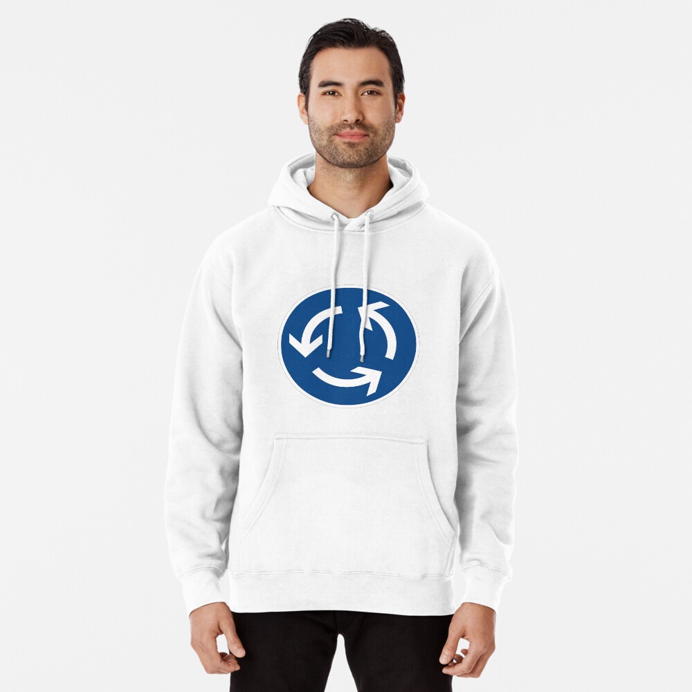 Roundabout traffic sign | Pullover Hoodie