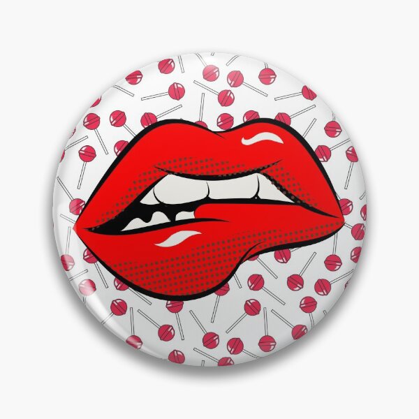 Item preview, Lips Lollipops Pop Art  designed and sold by ClocksMan.