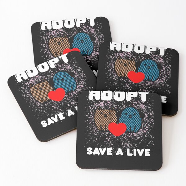 Item preview, Dogs and cats rescue "Adopt, save a live" designed and sold by Dubbra.