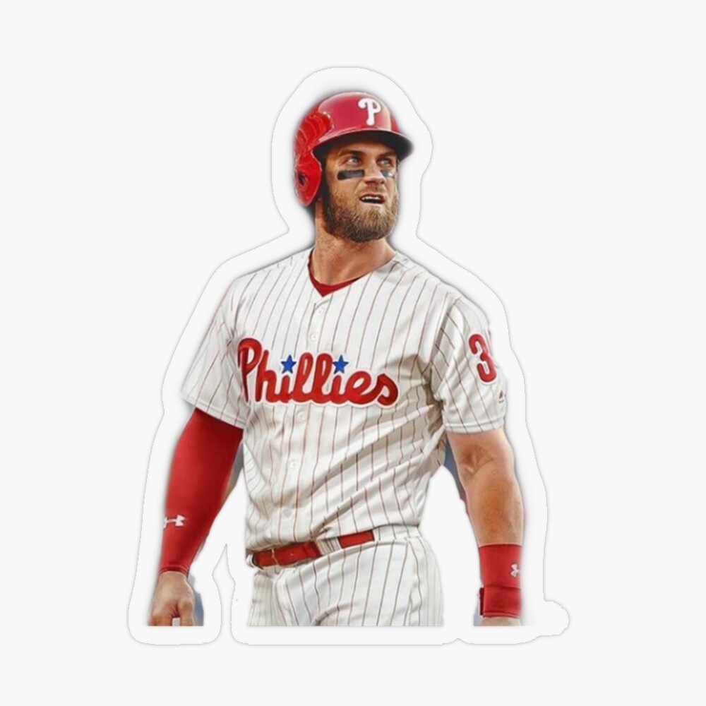 Bryce Harper Punching Hunter Strickland Sticker Magnet for Sale