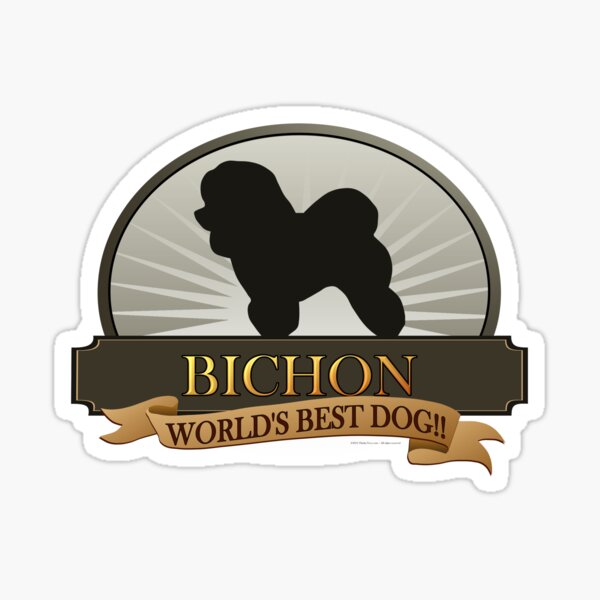 World's Best Dog - Bichon Frise Sticker
